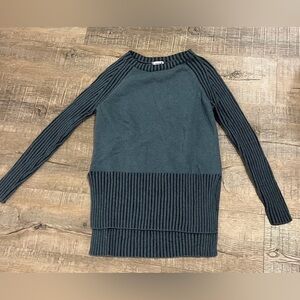 Smartwool Women's small Ribbed tunic Sweater ripple creek
